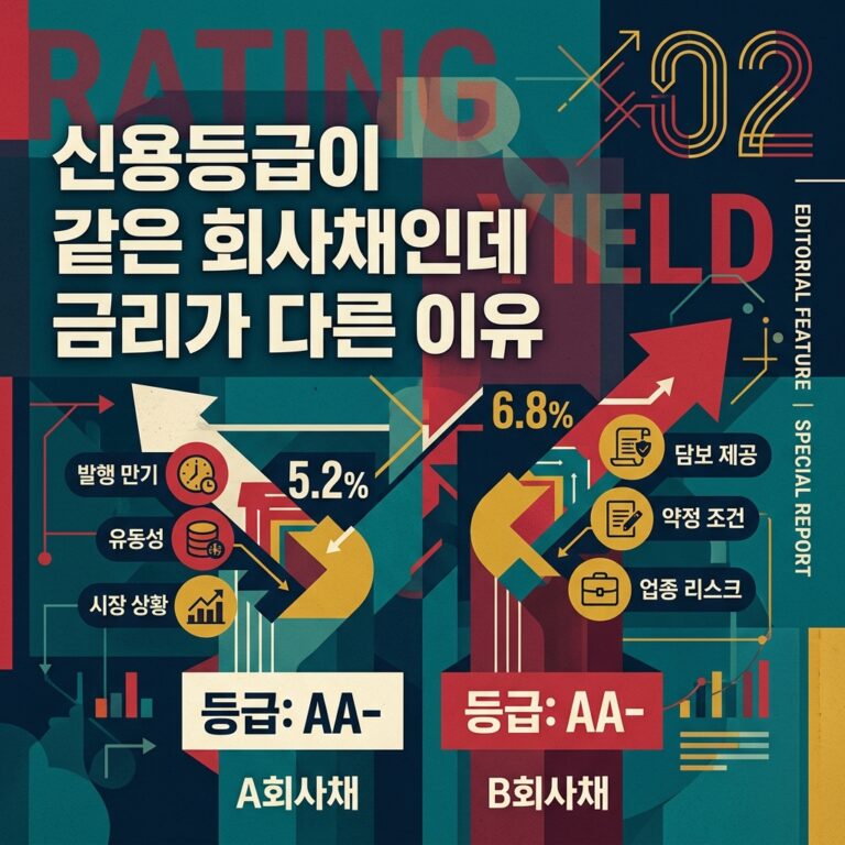 ai thumbnail poster 신용등급이 같은 회사채인데 금리가 다른 이유 1787988254