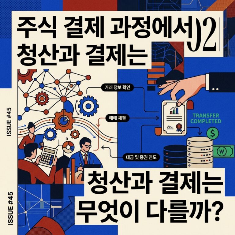 ai thumbnail poster 주식 결제 과정에서 청산과 결제는 무엇이 다를까 1787051332