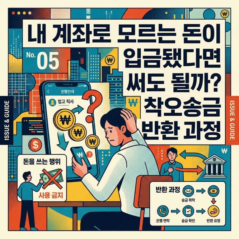 ai thumbnail poster 내 계좌로 모르는 돈이 입금됐다면 써도 될까 착오송금 반환 과정 1789440203