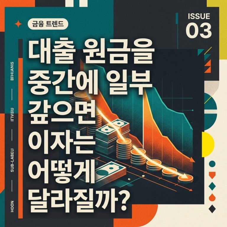 ai thumbnail poster 대출 원금을 중간에 일부 갚으면 이자는 어떻게 달라질까 1789440409