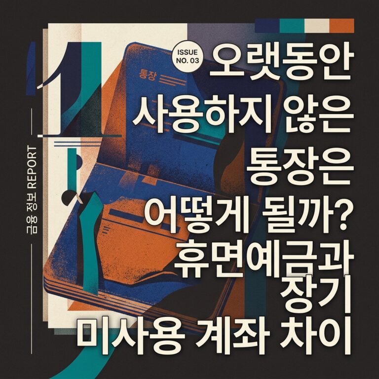 ai thumbnail poster 오랫동안 사용하지 않은 통장은 어떻게 될까 휴면예금과 장기 미사용 계좌 차이 1789440345