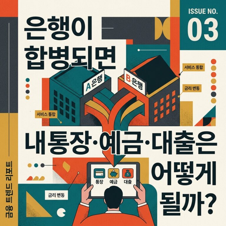 ai thumbnail poster 은행이 합병되면 내 통장·예금·대출은 어떻게 될까 1789440427