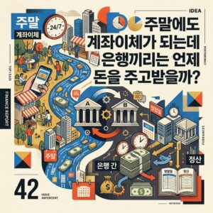 ai thumbnail poster 주말에도 계좌이체가 되는데 은행끼리는 언제 돈을 주고받을까 1789440395