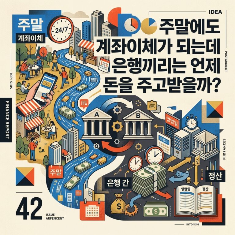 ai thumbnail poster 주말에도 계좌이체가 되는데 은행끼리는 언제 돈을 주고받을까 1789440395