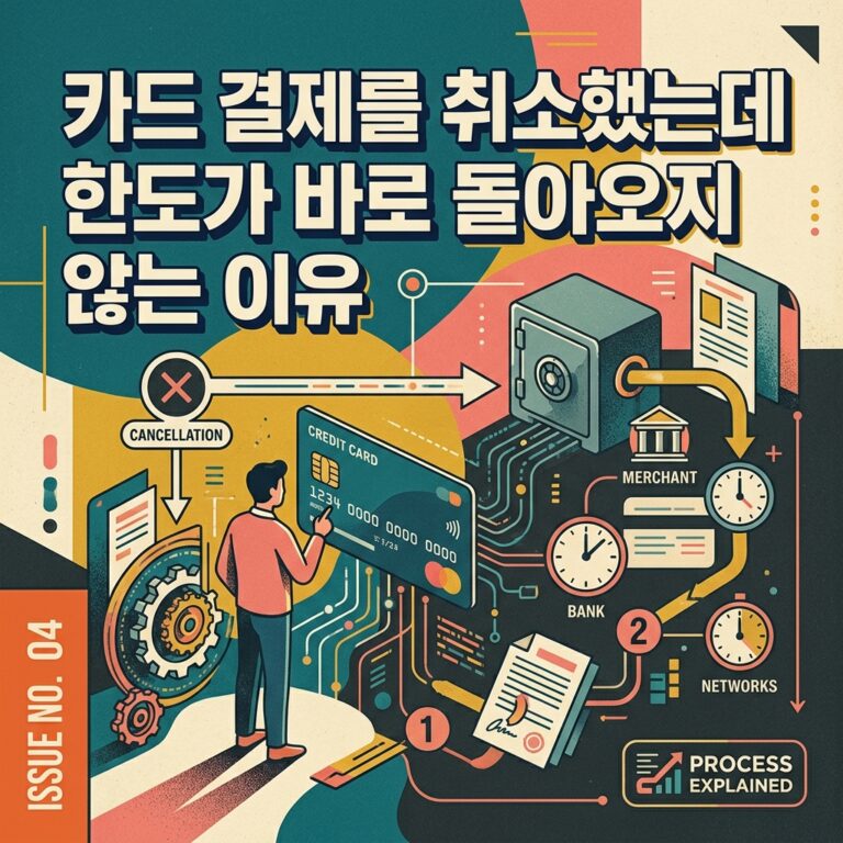 ai thumbnail poster 카드 결제를 취소했는데 한도가 바로 돌아오지 않는 이유 1789440369